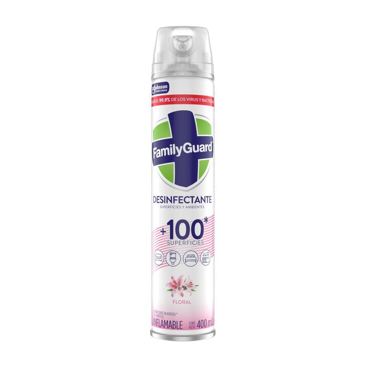 Desinfectante en Aerosol Family Guard Floral 400ml