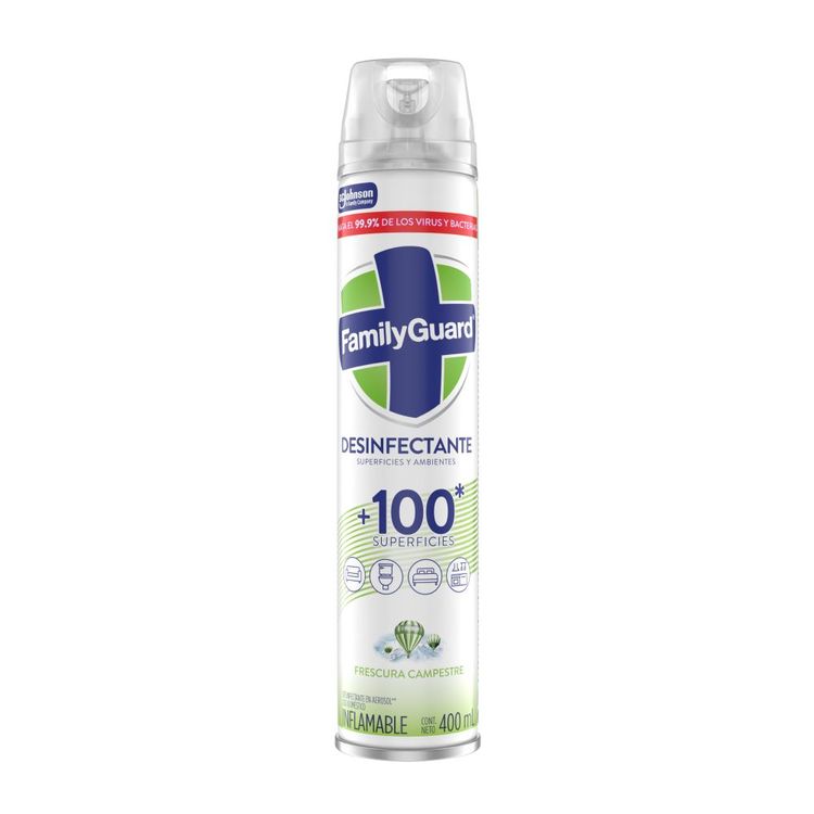 Desinfectante en Aerosol Family Guard Frescura Campestre 400ml