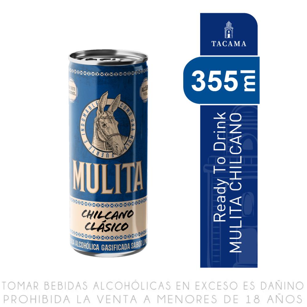 Bebida Ready to Drink Chilcano Clásico Mulita Lata 355ml