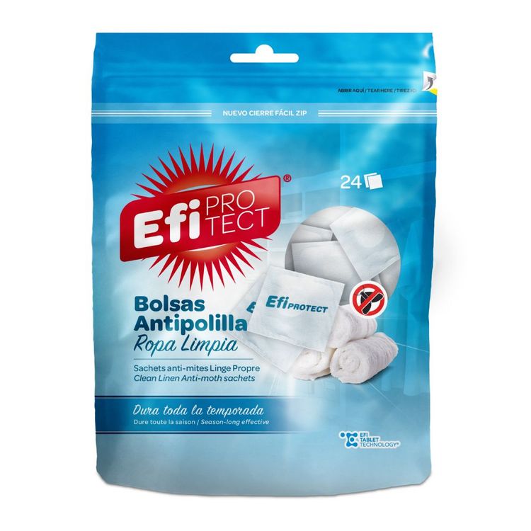 Bolsas Antipolillas Efi Protect Ropa Limpia 24un