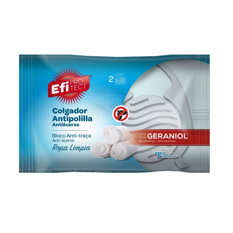 Colgador Antipolilla Efi Protect Ropa Limpia 2un