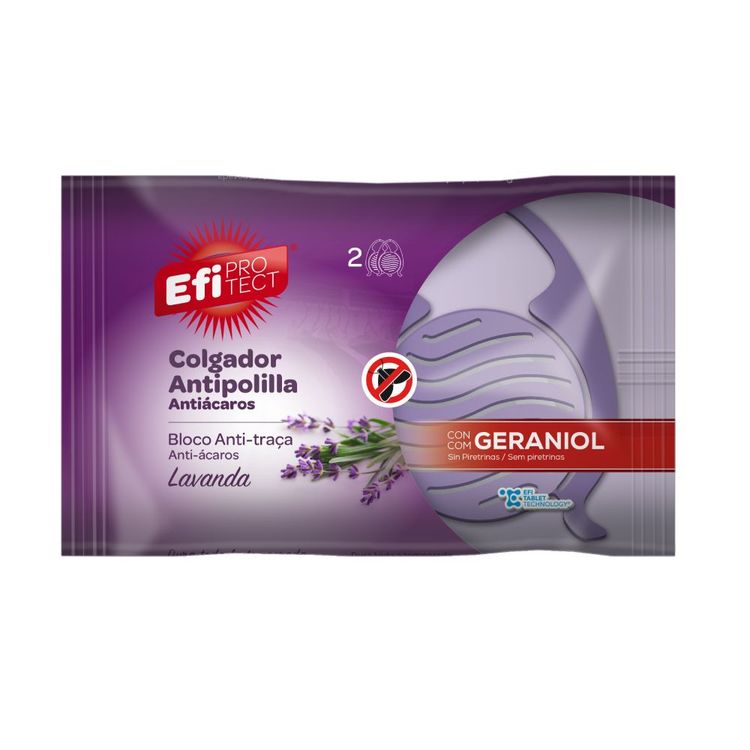 Colgador Antipolilla Efi Protect Lavanda 2un