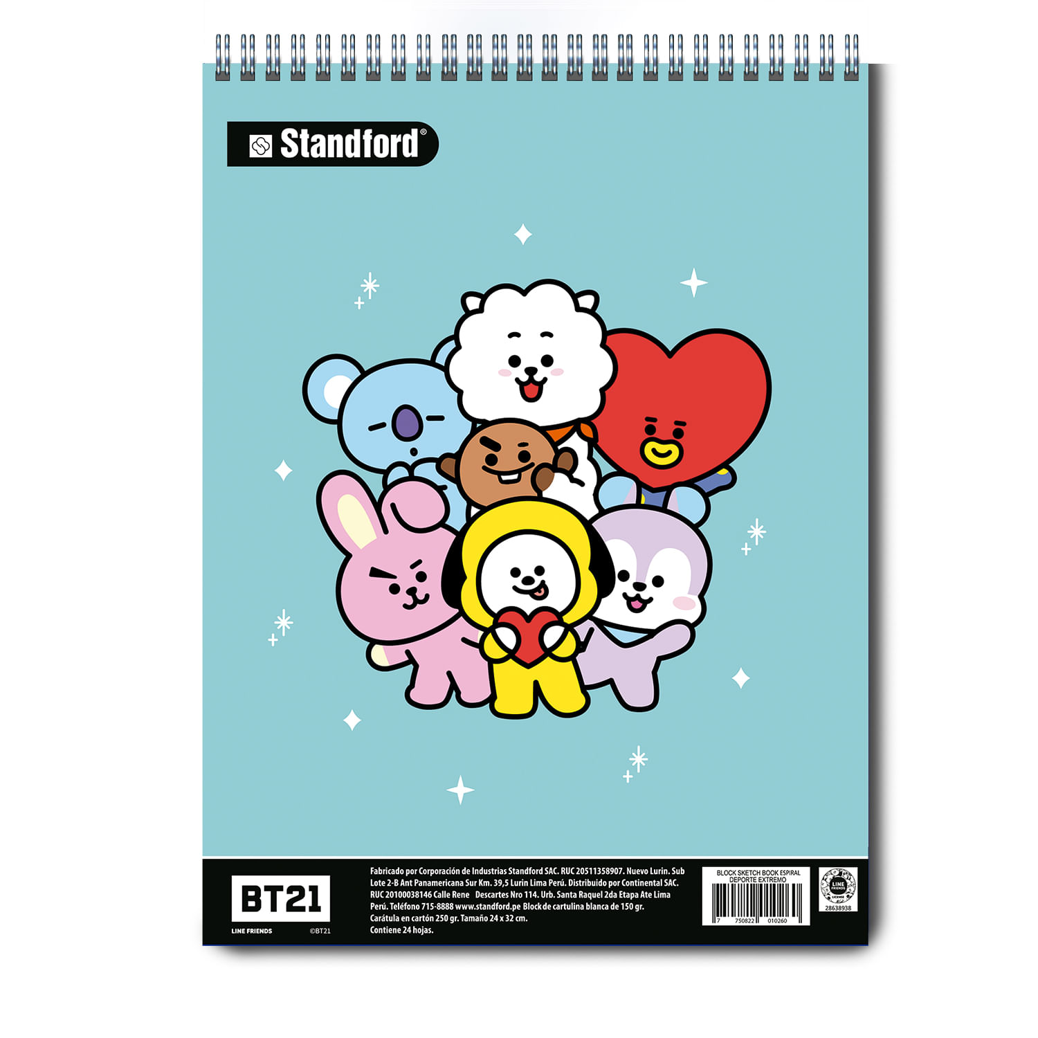 Block Standford Sketch Book Anillado 24Hj Bt21