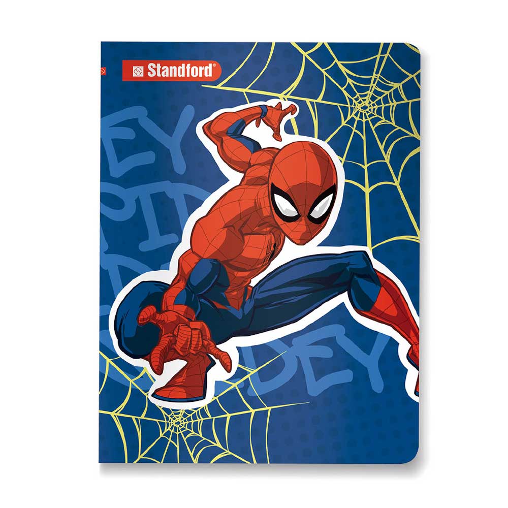 Cuaderno Standford 80 Hojas Cuadriculado Spiderman