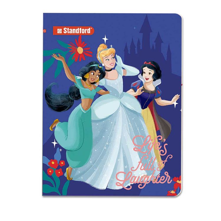 Cuaderno Standford 80 Hojas Cuadricula Princesas