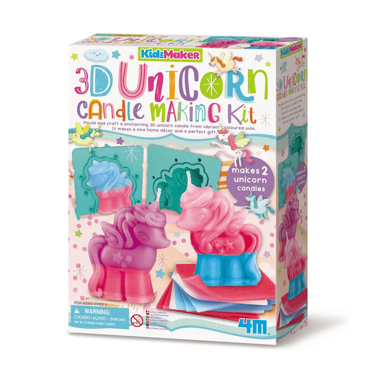 Set Crea Mini Velas 3D Modelo Unicornio