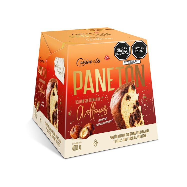 Panetón Relleno con Crema con Avellanas Cuisine & Co 400g