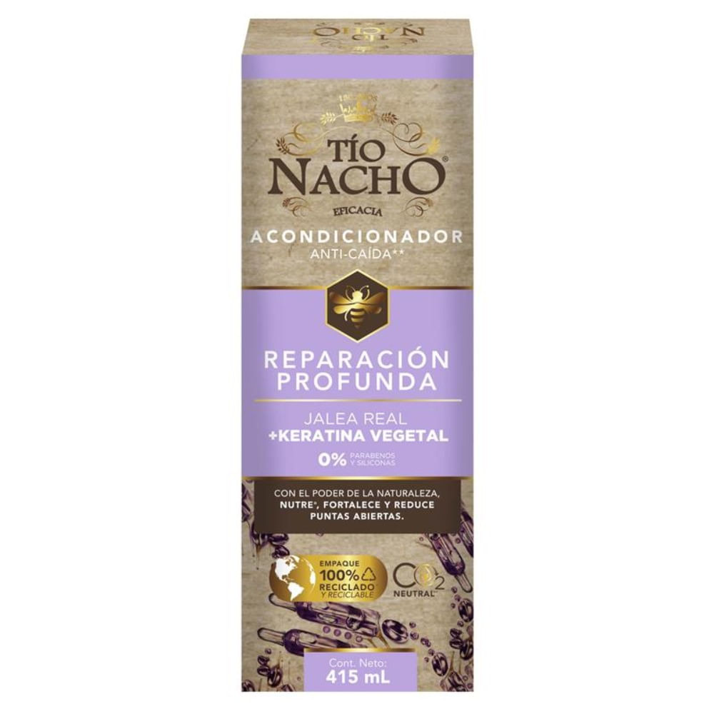 Acondicionador Anti-Caída Tío Nacho Reparación Profunda 415ml