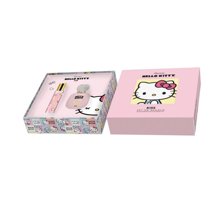 Set de Regalo Eau de Toilette Hello Kitty Kiss: 50ml + 30ml Set de Regalo Eau de Toilette Hello Kitty Kiss: 50ml + 30ml