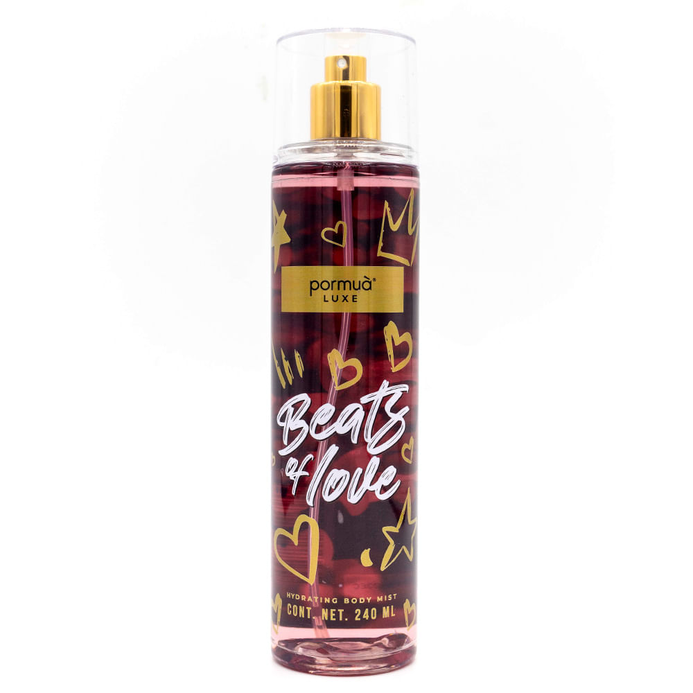 Body Mist Hidratante Pormua Luxe Beats of Love 240ml