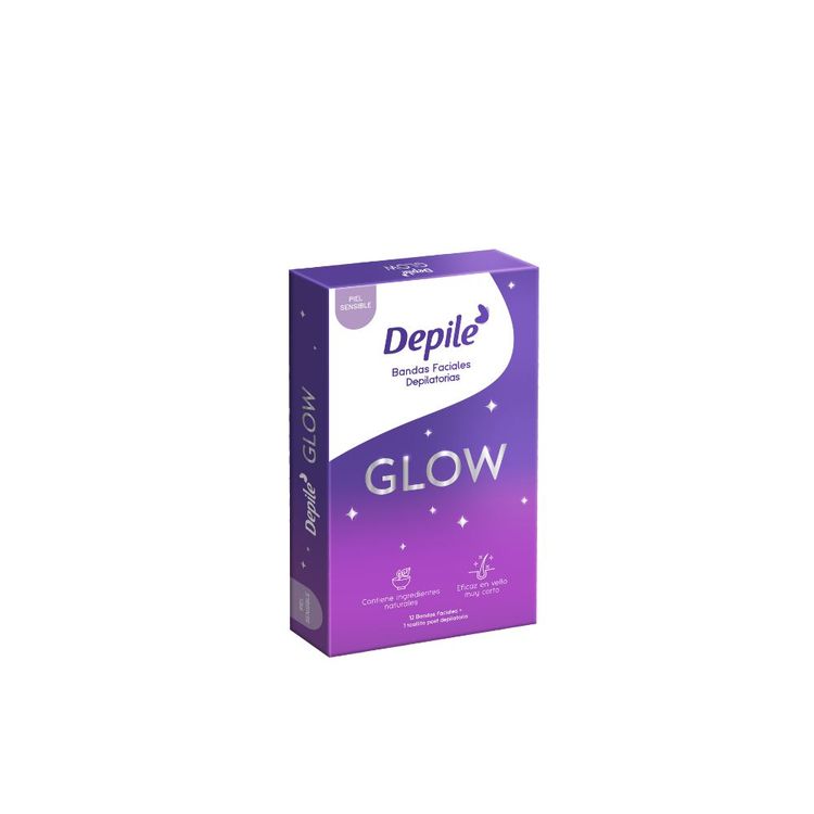 Bandas Depilatorias Faciales Depile Glow 12un