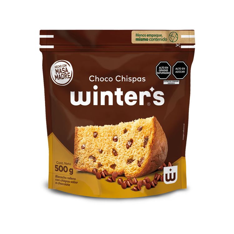 Panetón Winter's Choco Chispas Doypack 500g