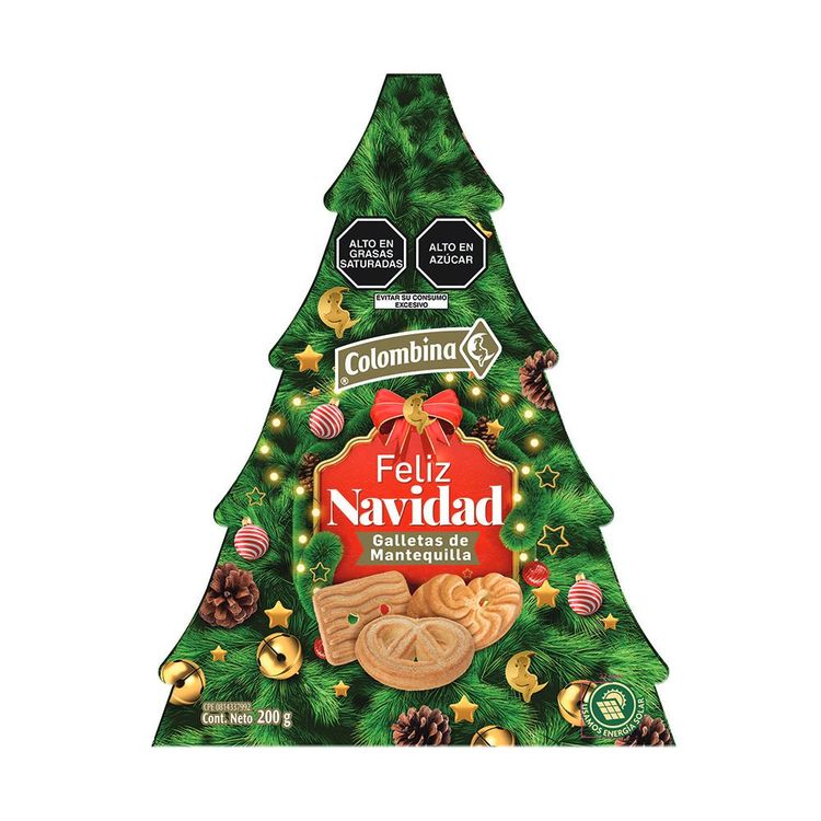 Galletas Navideña Colombina Arbolito Navidad 200g