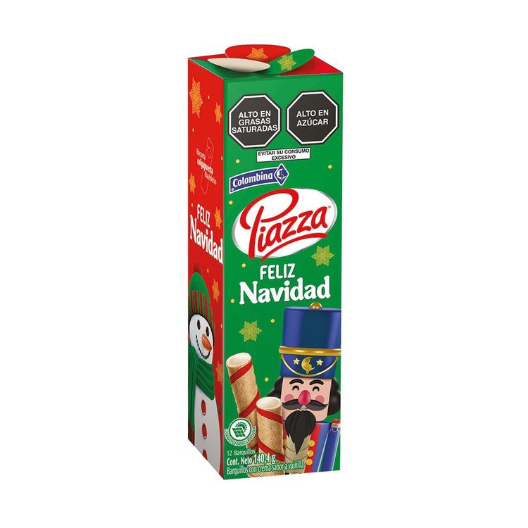 Barquillos Piazza Feliz Navidad 140g