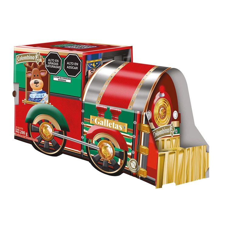 Galletas Navideñas Colombina Tren Navidad 200g Surtido