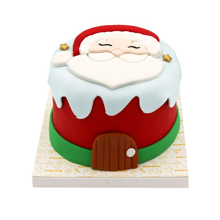 Mini Torta Navidad Papá Noel 6 Porciones