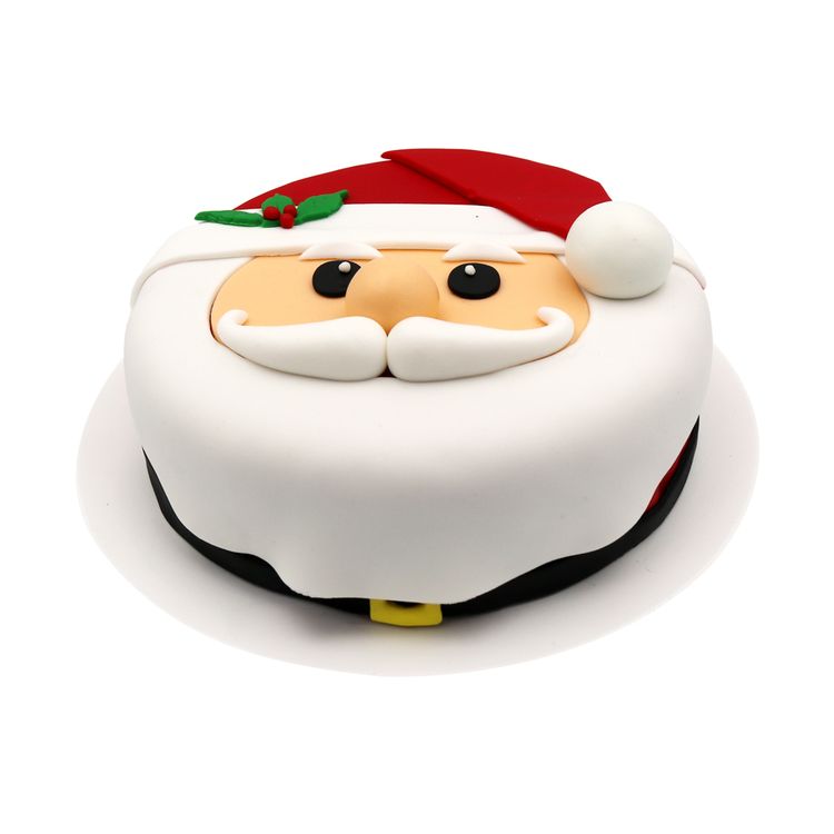 Torta 2D Navidad Papá Noel 6 Porciones