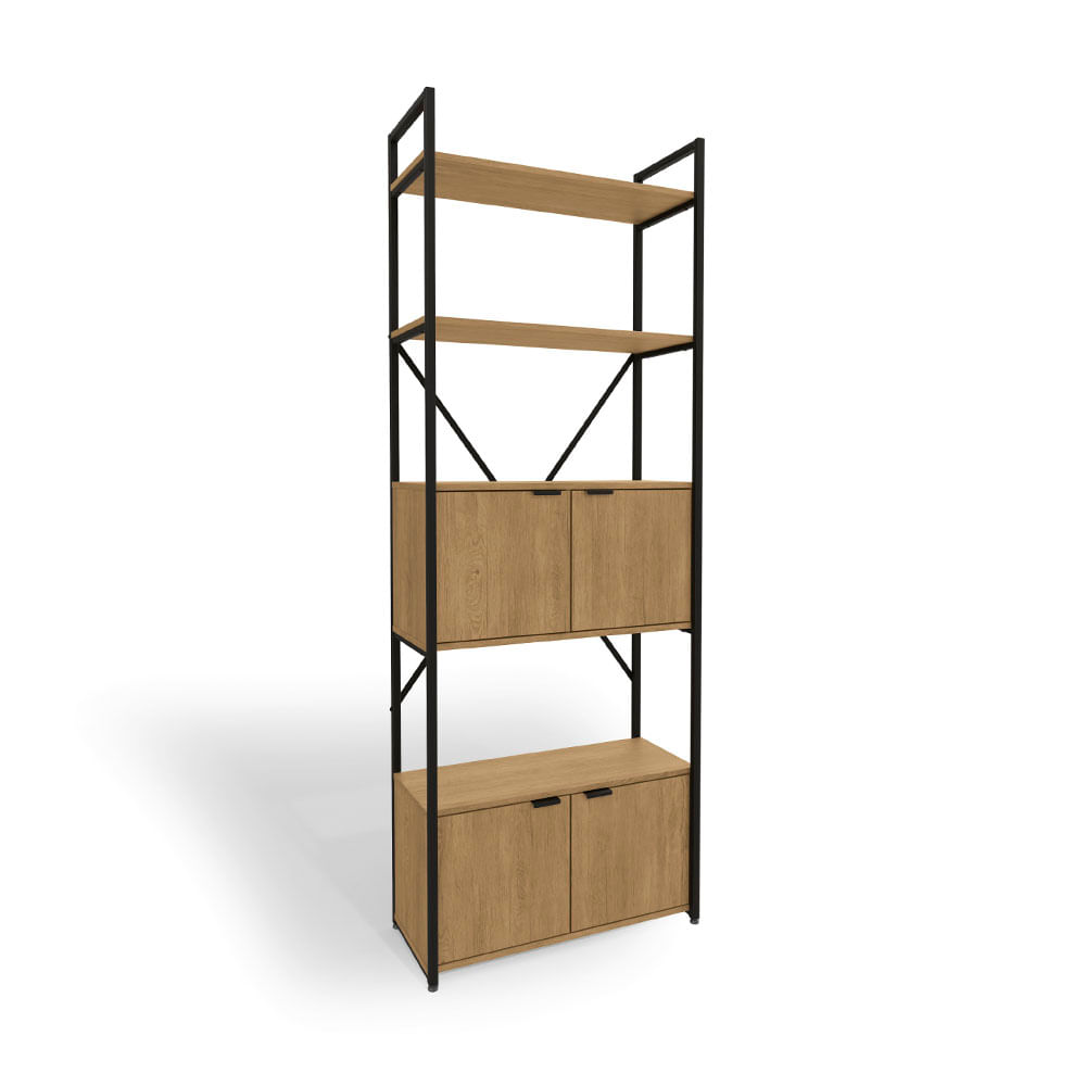 Librero Frida M+Design 202x72x33cm Natural