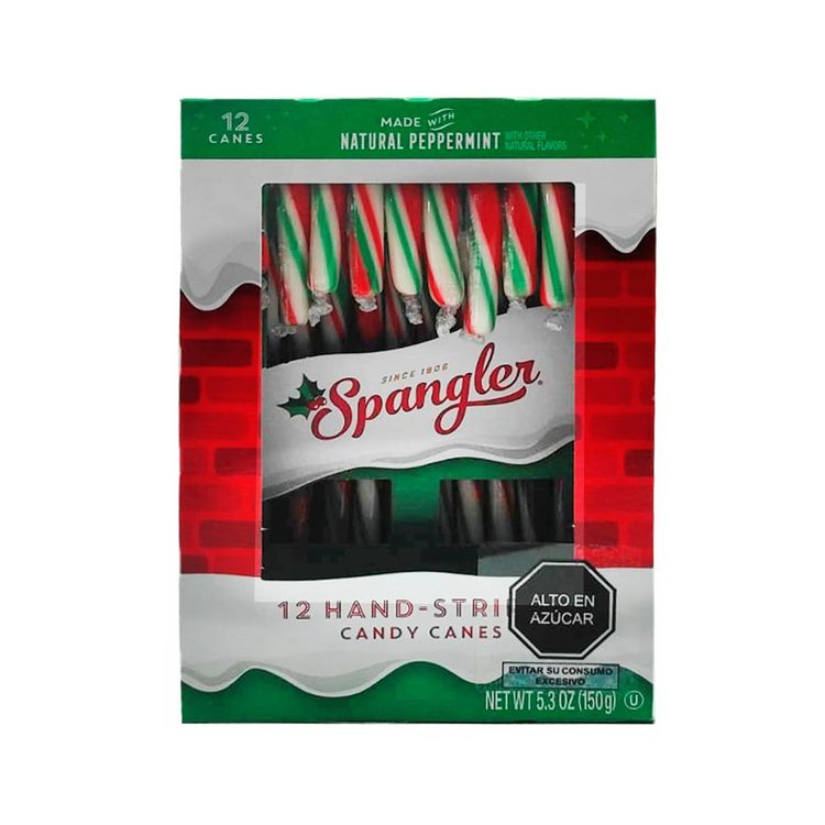 Bastones de Caramelo Spangler Verdes 12un