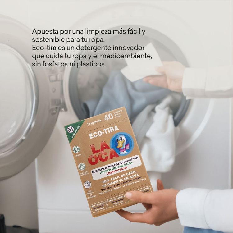 Detergente en Tiras Eco La Oca 40un