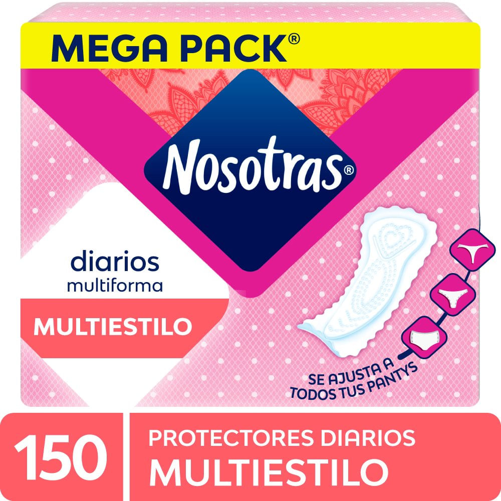 Protectores Diarios Nosotras Multiestilo 150un