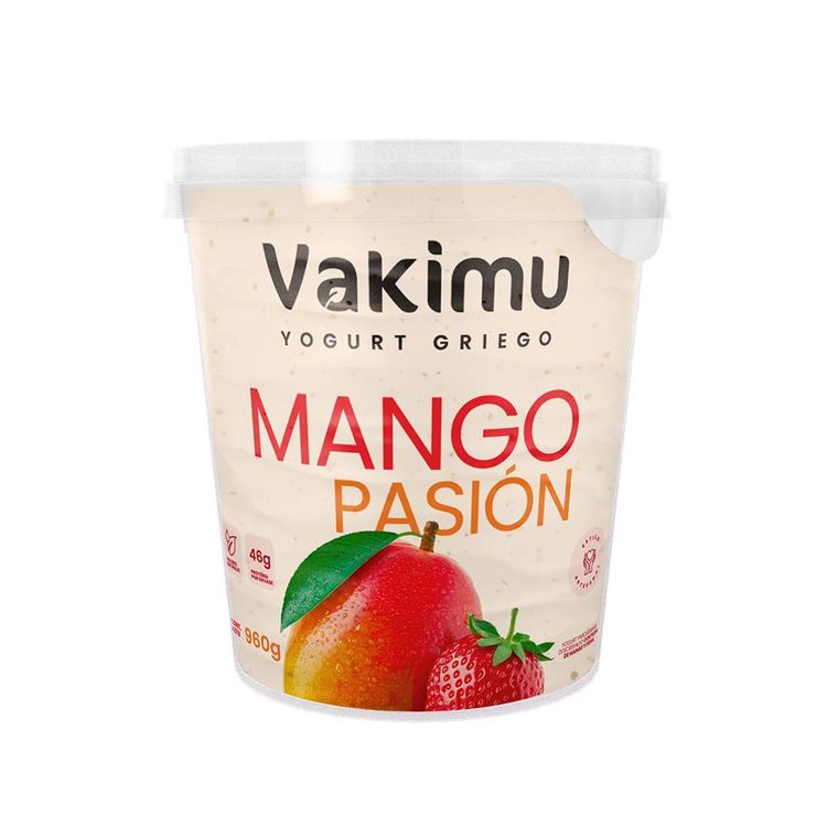 Yogurt Griego Vakimu Mango Pasión 960g