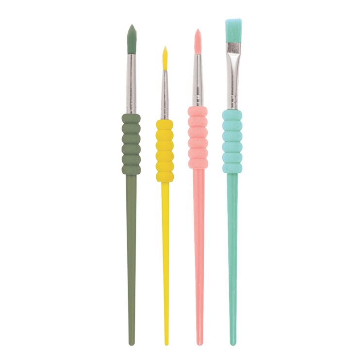 Pinceles con Grip Arti Creativo 4Piezas 2, 6, 10, 12
