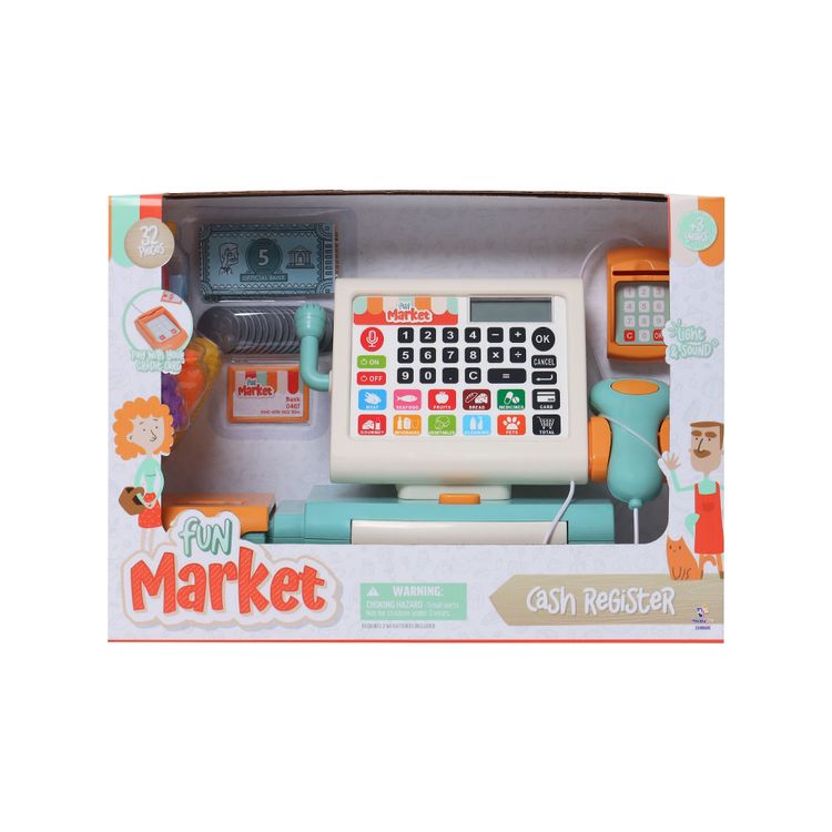Caja Registradora de Juguete con 32 Piezas