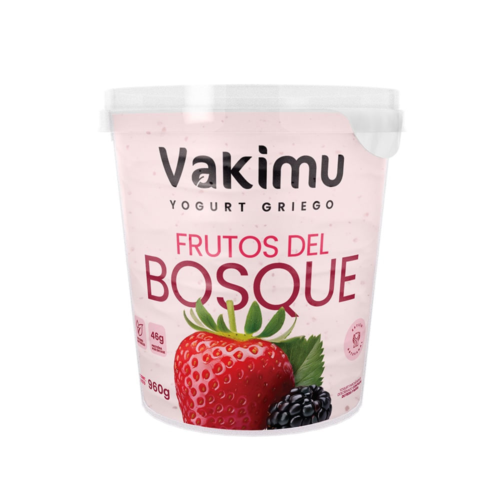 Yogurt Griego Vakimu Frutos del Bosque 960g