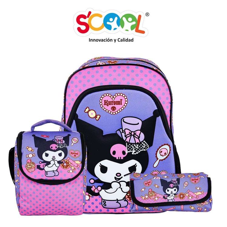 Set Mochila Scool Ranger New Deluxe Eva Kuromi Set Mochila Scool Ranger New Deluxe Eva Kuromi