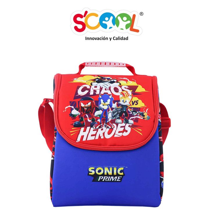 Lonchera Scool Ranger Tela Sonic