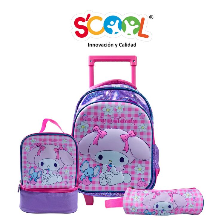 Set Mochiruedas Scool Kids Eva 3D My Melody