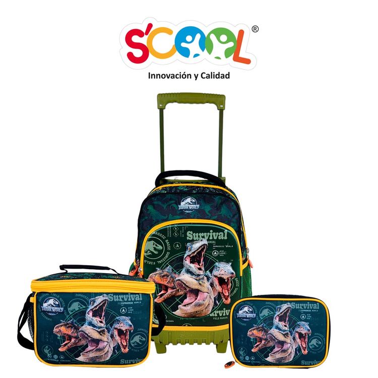 Set Mochiruedas Scool Plus Eva Jurassic