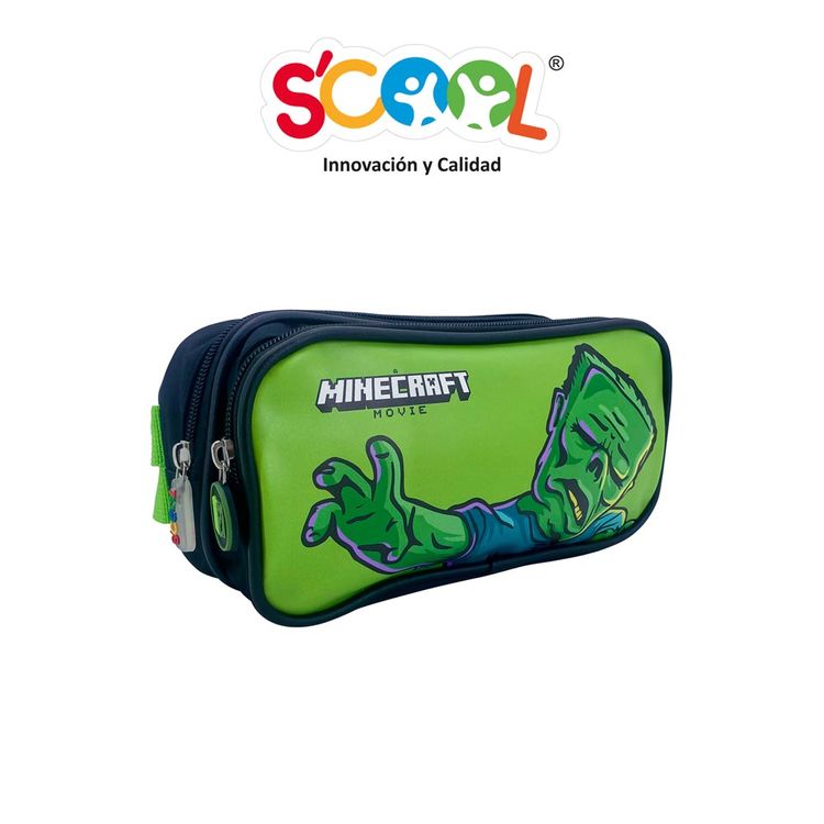 Cartuchera Scool Magic Game Pu Minecraft Cm