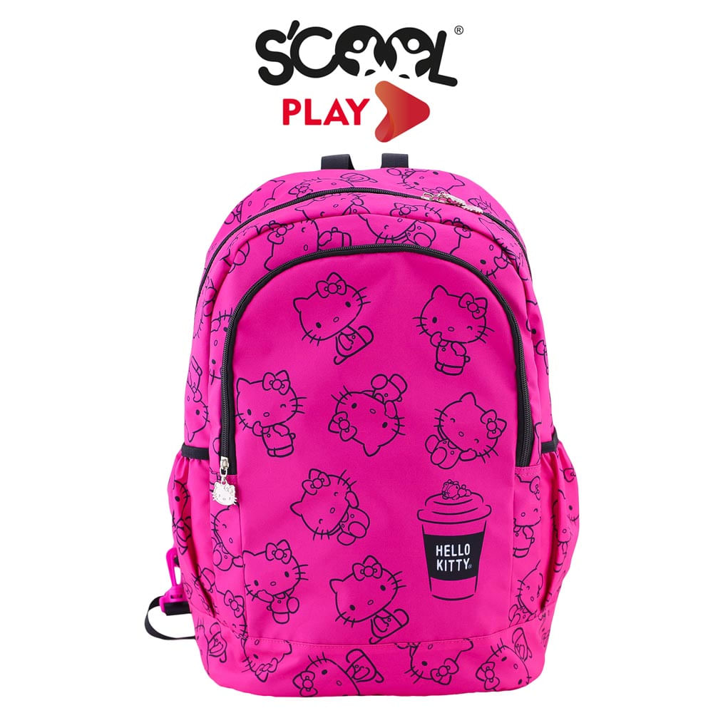 Mochila Play Scool Reversible Hello Kitty