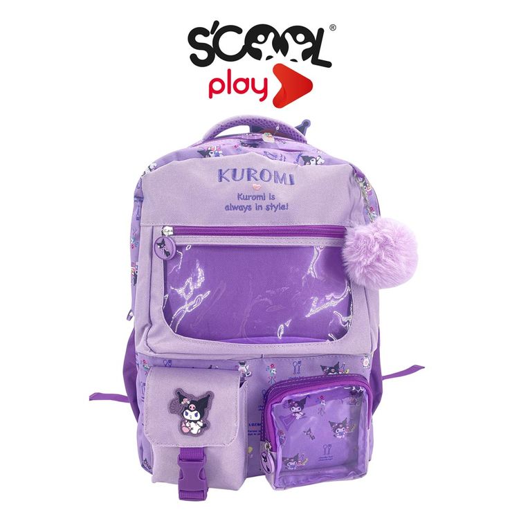 Mochila Play Scool Kawai Kuromi