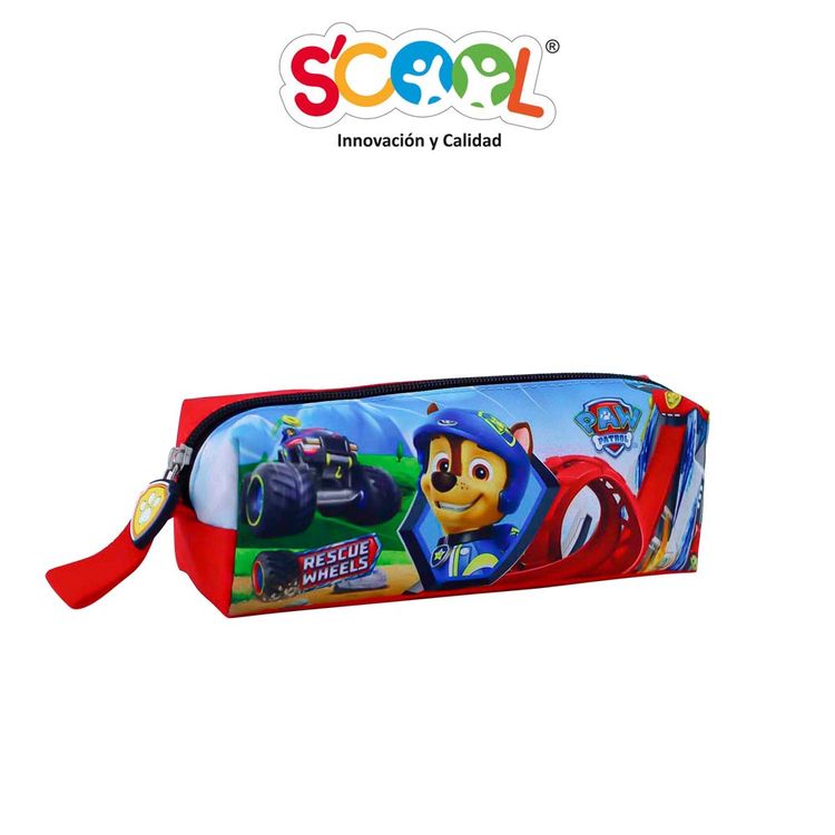 Cartuchera Scool Kombat Recta Tela Paw Patrol