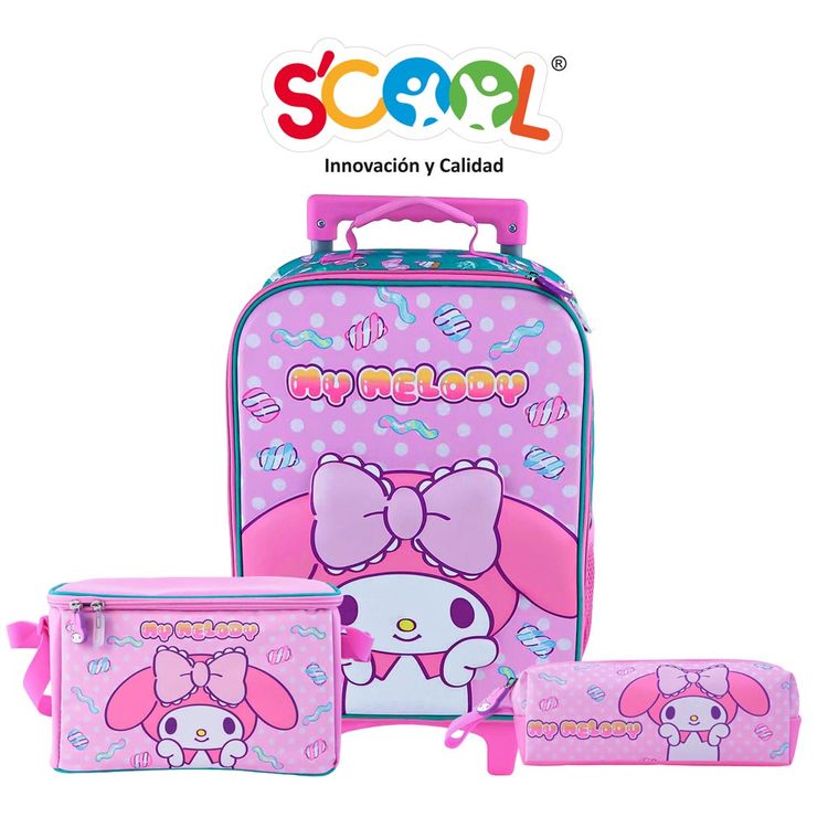 Set Maleta Scool Kombat Eva My Melody