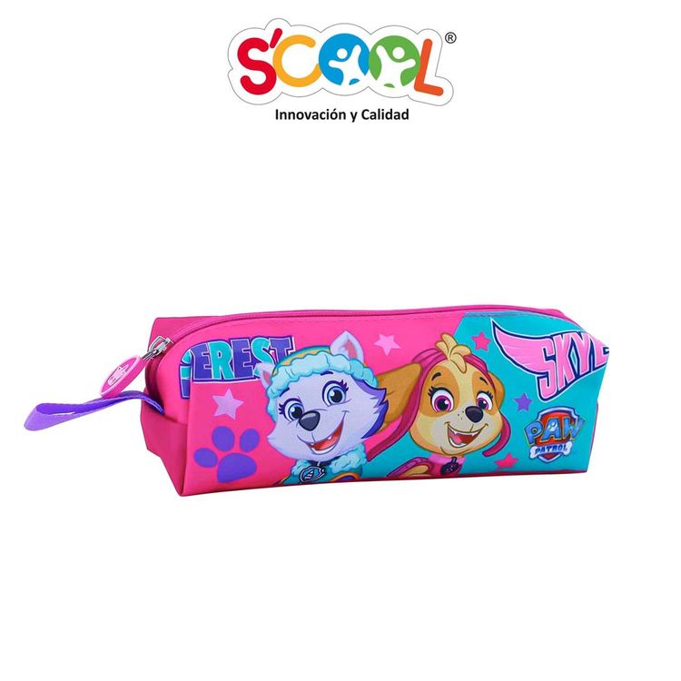 Cartuchera Rectangular Scool Kombat Tela Paw Patrol