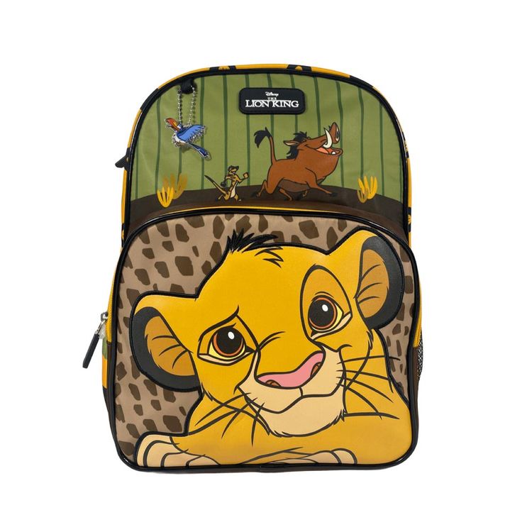 Mini Mochila Nido Verde Militar Rey León Disney