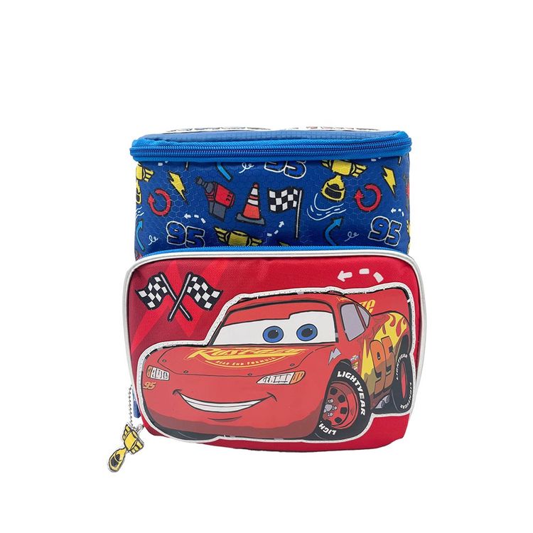 Lonchera Nido Rojo y Azul Cars Disney
