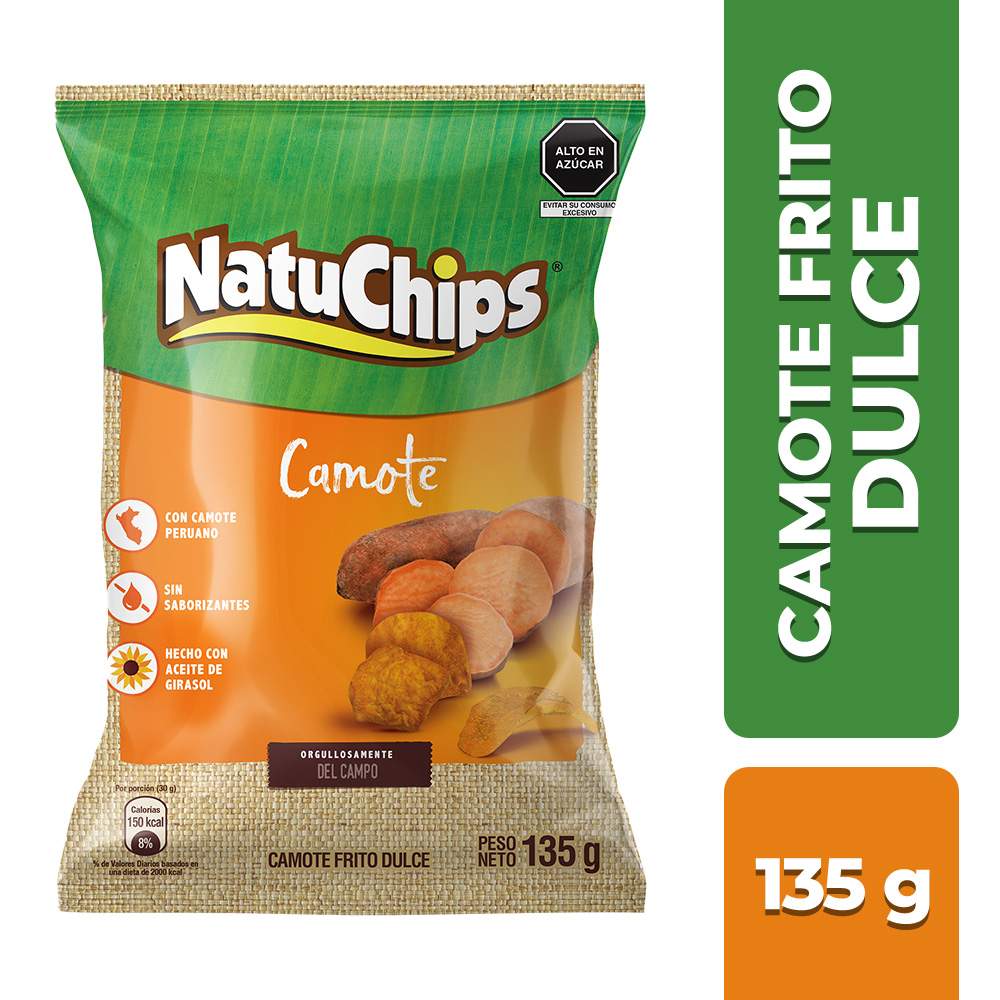 Camote Frito Dulce NatuChips 135g
