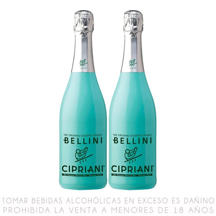 Twopack Cocktail Cipriani Bellini Botella 750ml
