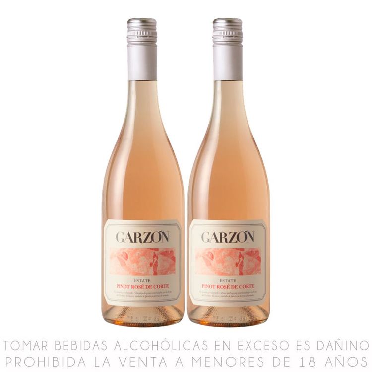 Twopack Vino Rosé Blend Garzón Estate Rosé de Corte Botella 750ml