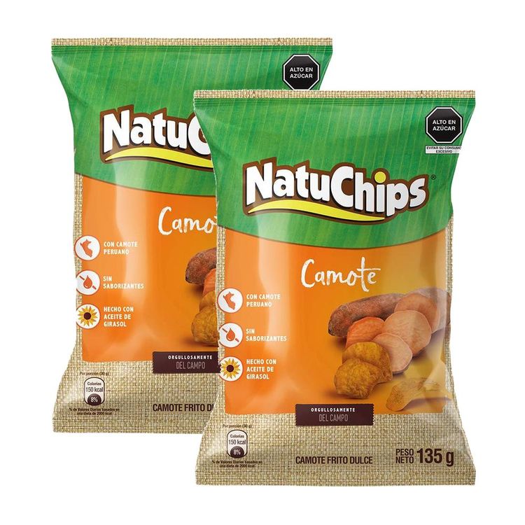 Twopack Camote Frito Natuchips Dulce 135g