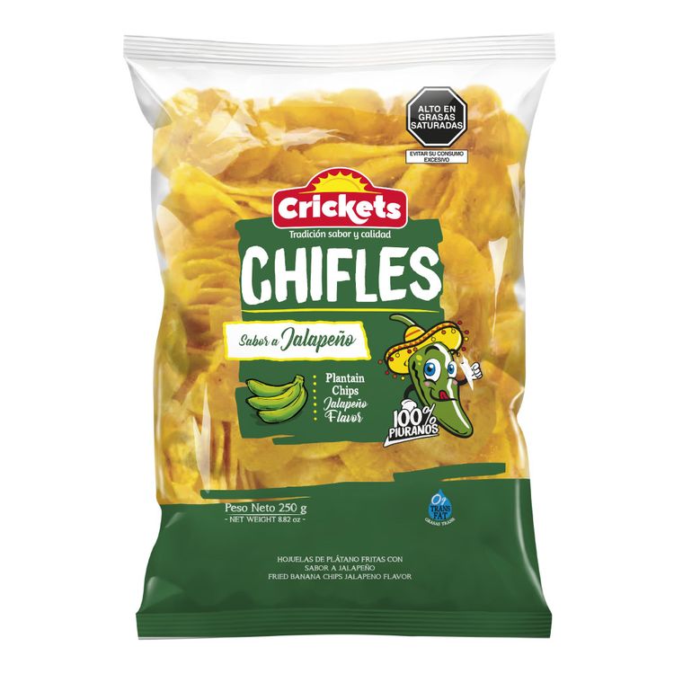 Chifles Crickets Sabor Jalapeño 250g
