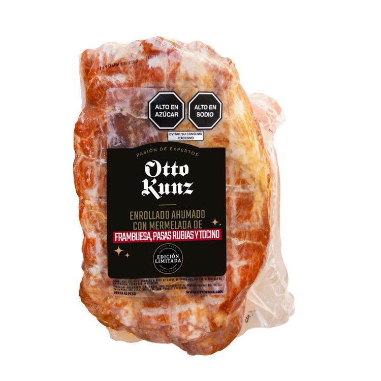 Enrollado Otto Kunz Frambuesas, Pasas Rubias y Tocino x kg