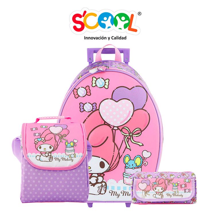 Ranger Set Maleta Scool Grande Eva 3D Mymelody