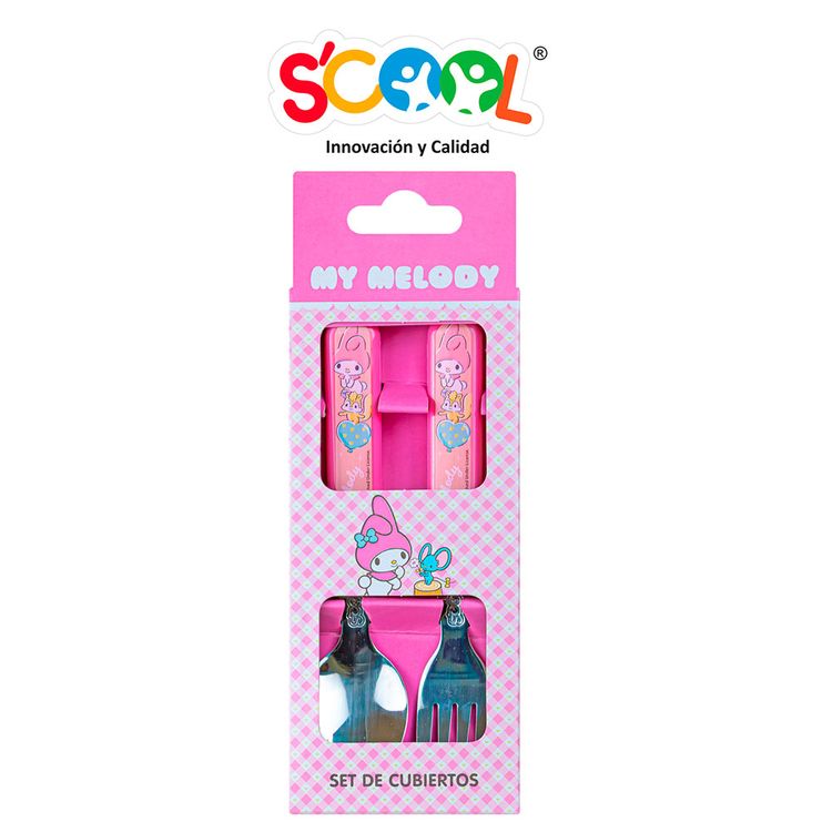 Set Cubiertos Scool con Caja My Melody Set Cubiertos Scool con Caja My Melody