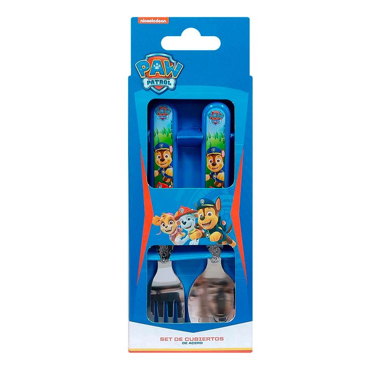 Set Cubiertos con Caja Paw Patrol